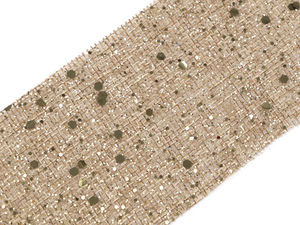 Weihnachtsband in Juteoptik mit Glitzer, Breite 60 mm