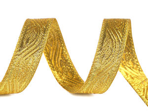 Premium Gold-Lurex-Weihnachtsband - 20 mm glitzerndes Dekoband für Geschenkverpackungen & Kränze