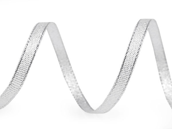 Brokatband mit Lurex Breite 6 mm