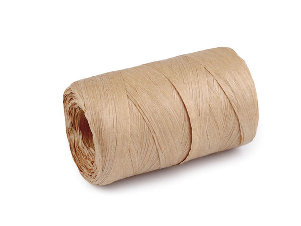 Premium Raffia-Papierbandgarn zum Stricken und Häkeln - 5-8 mm Breite, umweltfreundlicher Bast für Taschen, Hüte und Bastelarbeiten