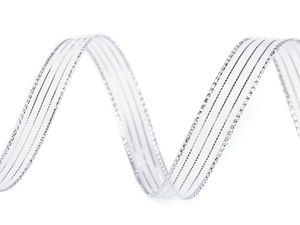 Premium Metallic-Lurexband (10 mm) – Doppelseitiges Glitzerband für festliche Dekorationen, Geschenkverpackungen und Bastelarbeiten