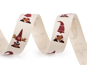 Baumwollband Breite 15 mm Weihnachten