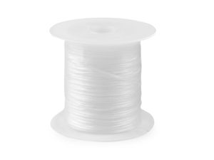 Premium flaches elastisches Schmuckband - 1 mm robuster Perlenfaden für Rocailles und Schmuckherstellung