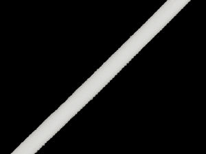 Premium 5mm weißes Dessous- und BH-Träger-Gummiband – Weiches, flaches Elastikband für Lingerie, Kleider & Sportbekleidung