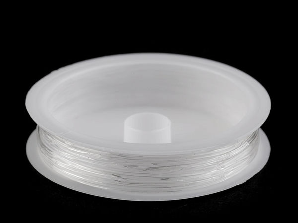 Unsichtbarer elastischer Nylonfaden transparent Ø 1 mm