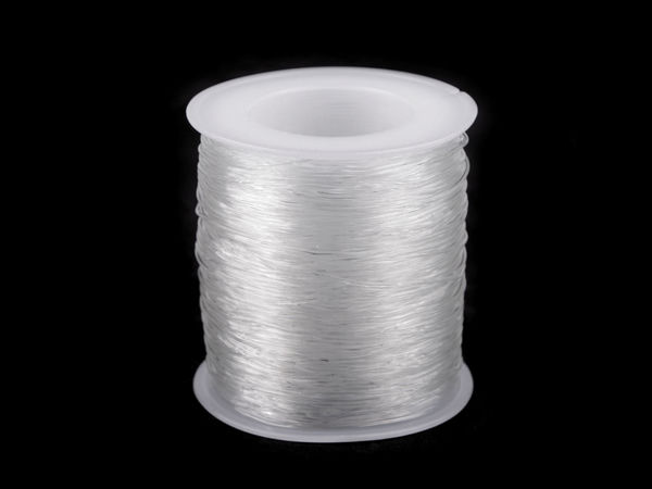Elastischer Nylonfaden / Gummifaden transparent Ø 0,8 mm