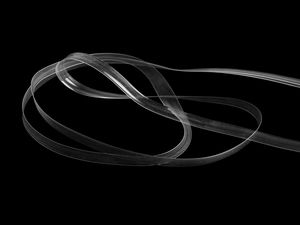 Premium 4 mm transparentes Silikon-Elastikband - Fester Zug, rutschfestes unsichtbares Nähband für Bademode, Dessous & Strickwaren