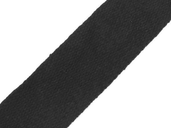 Premium-Baumwollgurtband Schwarz - 40 mm breites, strapazierfähiges Band für Taschen, Bastelarbeiten und Polsterungen