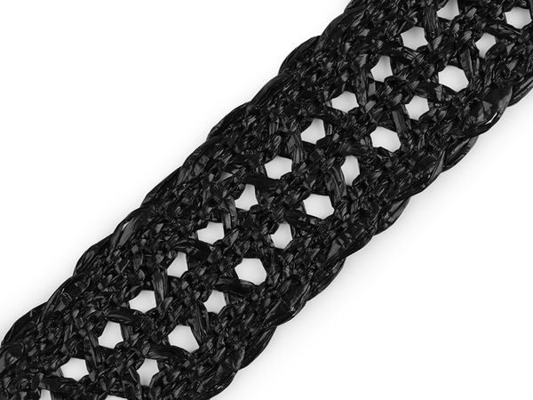 50mm geflochtenes Gurtband in Stroh-Optik - Premium-Riemen für Taschen, Hüte und Gürtel