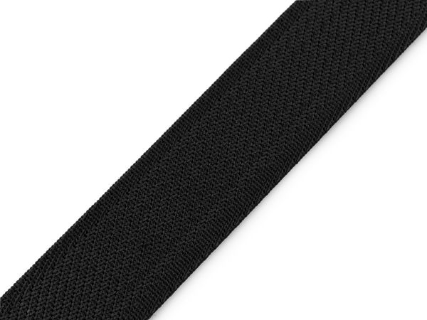 Premium extra starkes elastisches Gurtband in Schwarz für Gürtel - 35 mm