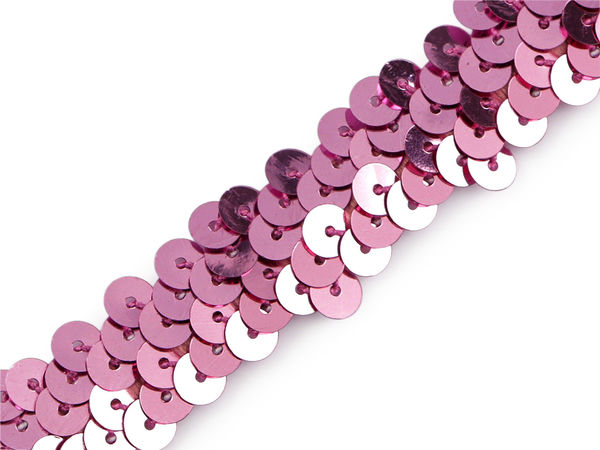 Elastische Paillettenborte, 20mm dehnbares Paillettenband für Kostüme, Schneiderei und Bastelarbeiten