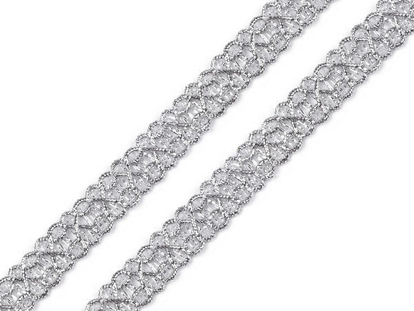 Premium Metallic-Gimpenborte - 13mm elegante Guipure-Borte für Kostüme, Kleidung und Accessoires