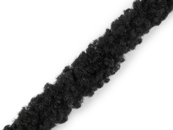Einfassband aus Lammfellimitat / Webpelzband, rund, Breite 3,5 cm