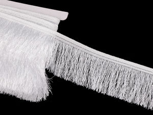 Premium glänzende Fransenborte (60mm) - Elegantes Chainette-Band für Bekleidung und Heimdeko