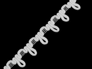 Schlingenband mit elastischen Schlaufen für Knöpfe, Breite 15 mm