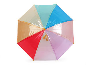Transparenter Kinderschirm, Regenbogen