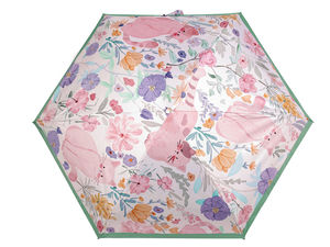 Premium Mini-Taschenschirm für Damen - Leichter Reise-Regenschirm mit bunten Motiven