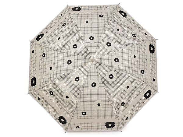 Premium Damen-Automatik-Stockschirm - Lichtdurchlässiger, windfester Glockenschirm mit eleganten Druckmotiven