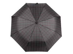 Premium Herren-Taschenschirm - Kompakter windfester Regenschirm mit Griff in Holzoptik und UV-Schutz
