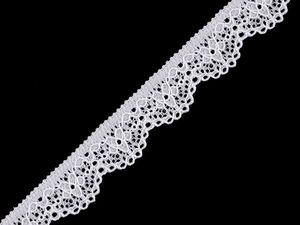 Premium elastisches Spitzenband (16mm) - Vielseitige Zierborte in verschiedenen Farben für Näharbeiten, Bekleidung und Wohndekor