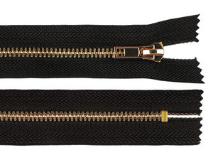 Premium-Metallreißverschluss Nr. 5, nicht teilbar (16 cm) – Robuster Autolock-Reißverschluss für Jeans, Jacken & Taschen