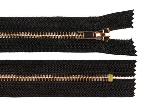 Premium-Metallreißverschluss Nr. 5, nicht teilbar (16 cm) – Robuster Autolock-Reißverschluss für Jeans, Jacken & Taschen