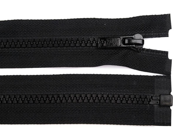 Premium Kunststoff-Reißverschluss Nr. 5 teilbar mit Metallschieber – 140 cm robuster Jacken- und Mantel-Reißverschluss
