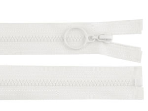 Teilbarer Kunststoff-Reißverschluss Nr. 3 mit Ring, Länge 60 cm