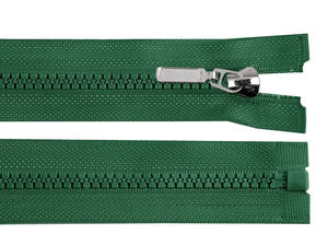 Premium Kunststoff-Reißverschluss Nr. 5 (90 cm), teilbar, mit Zierschieber für Jacken und Mäntel