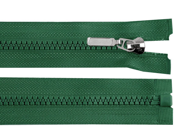 Premium Kunststoff-Reißverschluss Nr. 5 (90 cm), teilbar, mit Zierschieber für Jacken und Mäntel