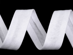 Baumwoll-Schrägband gefalzt, Breite 20 mm, elastisch