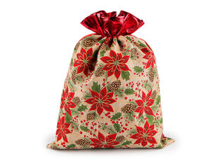 Weihnachtsgeschenkbeutel 30x40 cm in Juteoptik