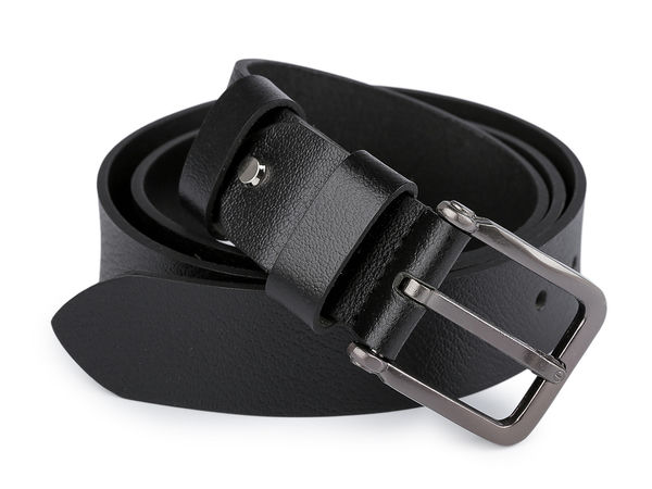 Herren-Ledergürtel aus Büffelleder, Breite 4 cm