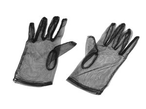 Elegante kurze Tüllhandschuhe - Vintage-Retro-Stil für Partys, Bälle und Teegesellschaften