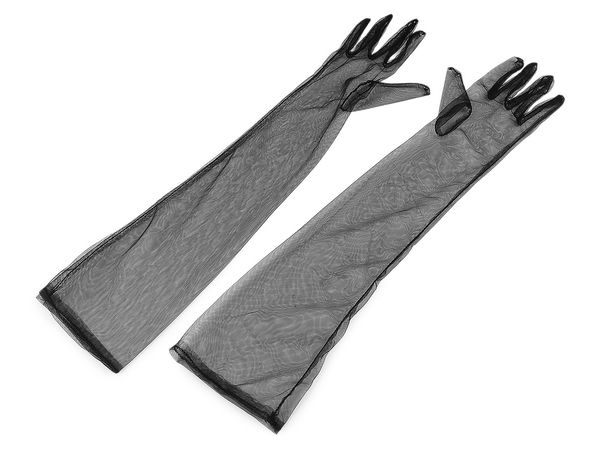 Lange Tüll-Partyhandschuhe