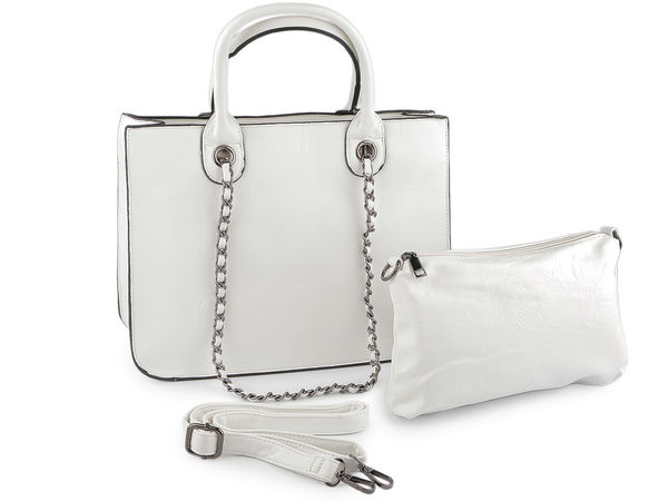 Premium 2-in-1 wandelbares Handtaschen-Set - Großer Shopper und Umhängetasche (34x26 cm)