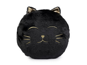 Dekokissen Plüsch-Katze Ø 35 cm