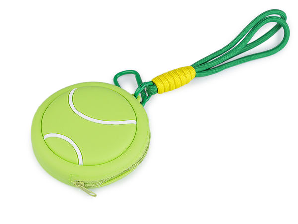 Schlüsselanhänger / Rucksackanhänger / Schlüsseltäschchen Ball mit Reißverschluss