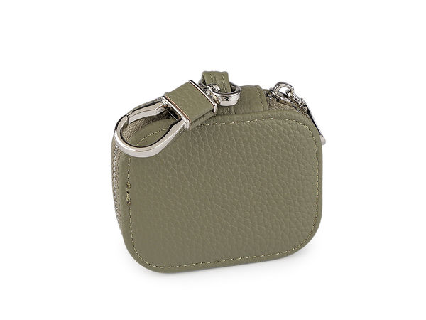 Premium Mini-Tasche als Schlüsselanhänger und Rucksackanhänger - Kompaktes Etui für Schlüssel & In-Ear-Kopfhörer (8x6 cm)