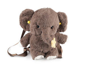 Kinder-Plüschtasche Elefant Umhängetasche - Weiche Kuscheltier-Handtasche für Kinder & Mädchen