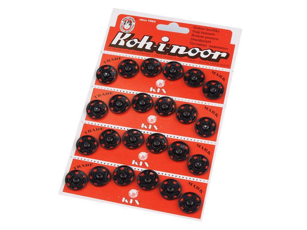 Premium Metall-Druckknöpfe zum Annähen (Größe 7, 18 mm) - 6er-Pack