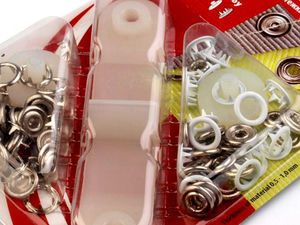 Druckknöpfe Roland Baby Ø10 mm, für dünnere Stoffe, farbig lackiert