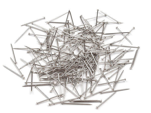 Premium-Schneiderstecknadeln aus Stahl, 18 mm Länge - Nickel-Finish