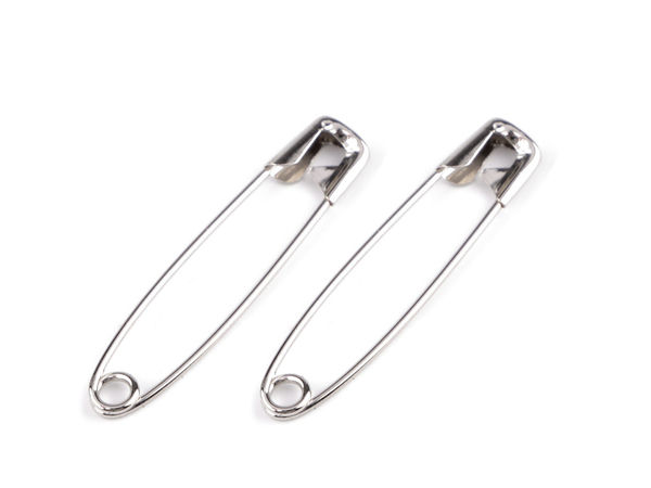 Premium vernickelte Sicherheitsnadeln - 38 mm langlebige Nadeln zum Nähen, Quilten, Basteln und für DIY-Broschen