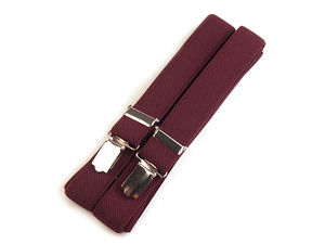 Premium Herren-Hosenträger in X-Form - Hochwertige verstellbare Hosenträger mit Metallclips (2,5 cm Breite, 125 cm Länge)