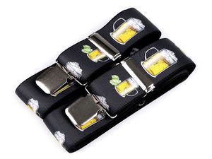 Premium elastische Herren-Hosenträger - Verstellbare Y-Form in Geschenkbox