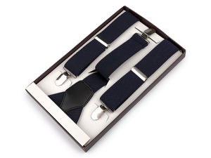 Premium verstellbare elastische Hosenträger - 3,5 cm breit, 115 cm lang, klassische Hosenträger in eleganter Geschenkbox