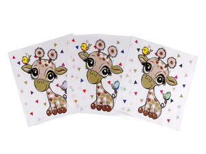Premium Stofftaschentücher-Set für Kinder (6er-Pack) - Weiche Baumwoll-Taschentücher mit fröhlichen Kindermotiven