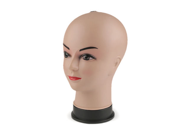 Damen-Schaufensterpuppenkopf Büste für Perücken, Hüte und Accessoires - 26x13 cm