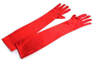 Elegante Satin-Handschuhe für formelle Anlässe – Klassische, elastische Abendhandschuhe in Opernlänge (45 cm)